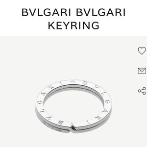 BVLGARI - Authentic Bulgari Sterling Silver Keyring